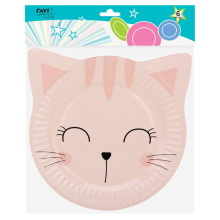 Talerz papierowy Kitty 6 sztuk RAVI